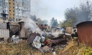 У Лимані виникла пожежа на площі 80 кв. м