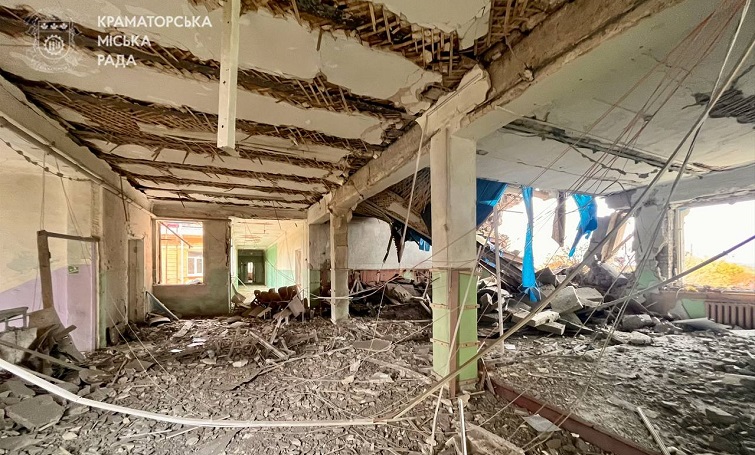 У Краматорську росіяни зруйнували ліцей, в якому вчився Степан Чубенко (фото)