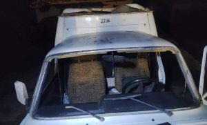 Російський дрон вдарив по автівці енергетиків