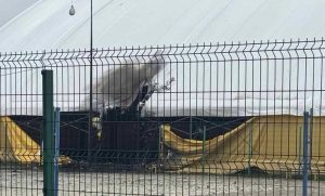 У Краматорську дрон влучив у спортмайданчик у міському парку