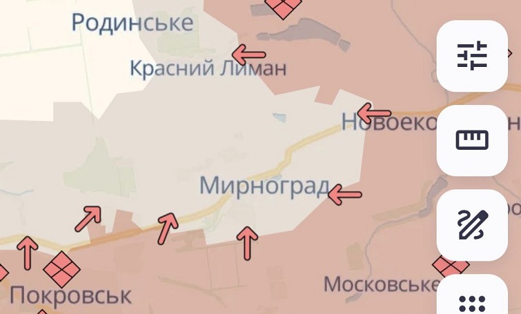 Покровська агломерація: Сили оборони стримують атаки на ключових напрямках, однак є певне просування ворога