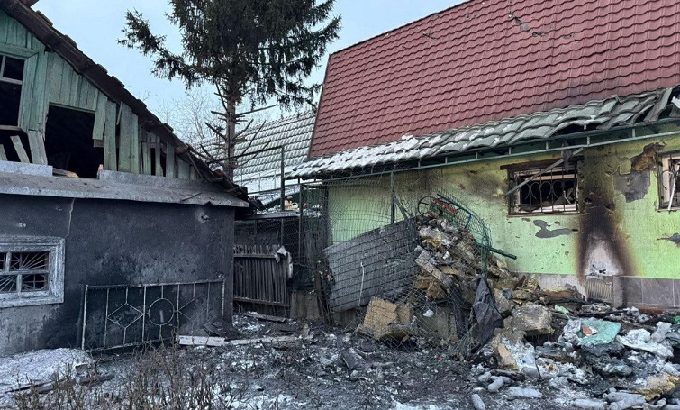 Слов’янськ ввечері 30 грудня зазнав удару БпЛА по приватному сектору