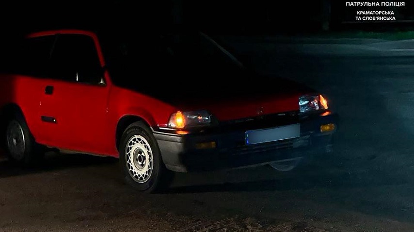 У Краматорську вночі затримали п’яного водія