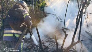 У Краматорську вогнеборці врятували будинок від пожежі