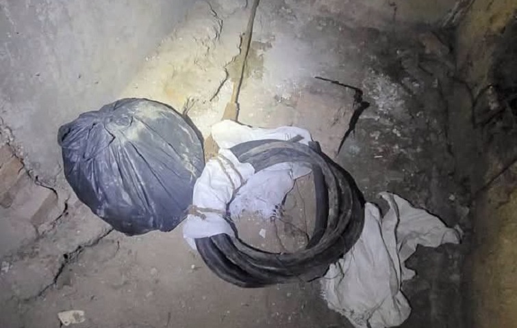У підвалі багатоповерхівки в Краматорську виявили кабельного злодія