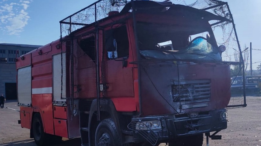 У Краматорську дрон атакував рятувальників під час гасіння пожежі