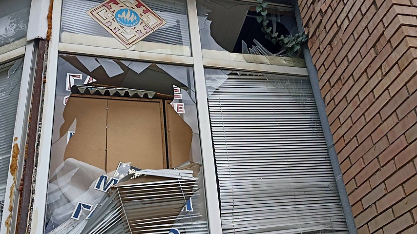 У Краматорську російський боєприпас вибухнув біля офісу «Донецькоблгазу»