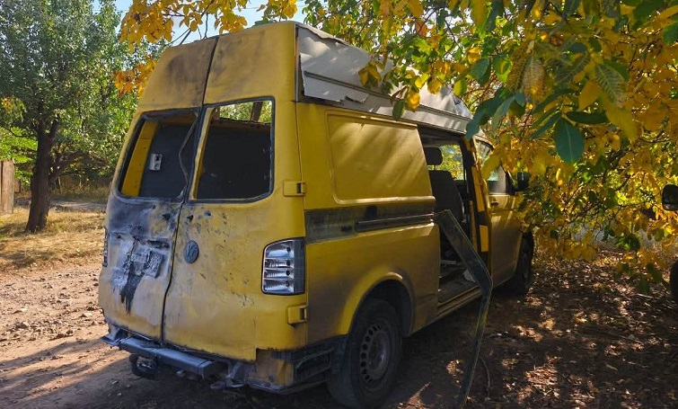 У Краматорську російський FPV-дрон атакував евакуаційний автомобіль волонтерів, які вивозили тварин
