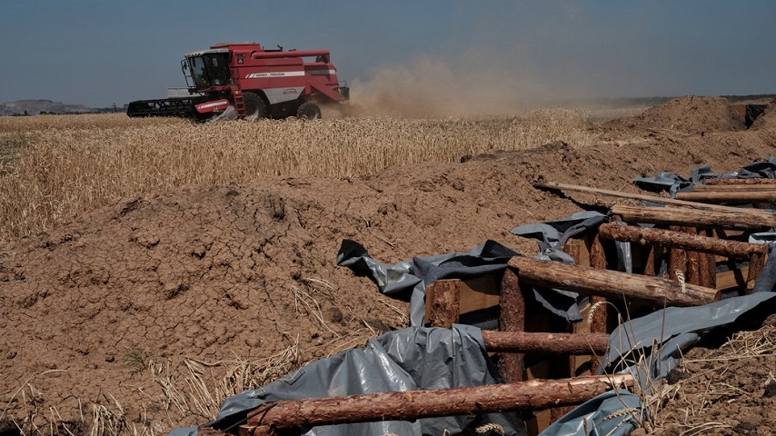 На Донеччині, попри війну, тривають жнива