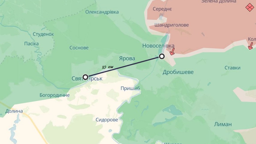 Чергові російські фейки: окупація Святогірська та наближення впритул до Краматорська та Слов’янська