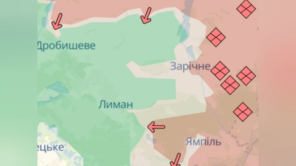  Російські війська намагаються закріпитися на східних та південних околицях Лиману