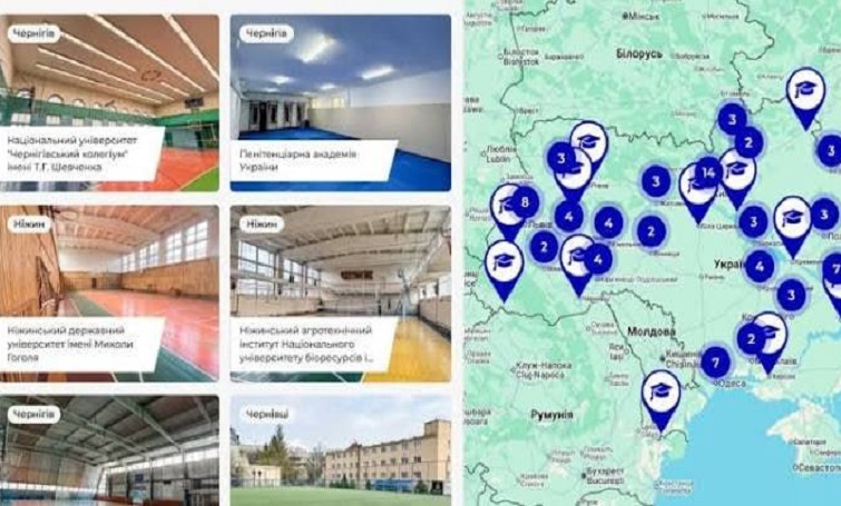 В Україні запустили інтерактивну мапу спортивних можливостей університетів SportOsvita