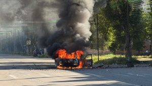 Російський дрон атакував цивільне авто у Краматорську