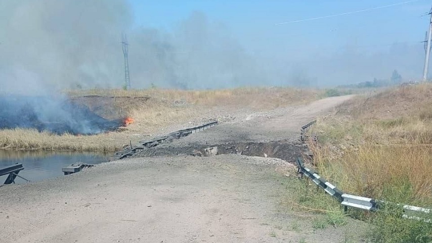 У Слов’янську імовірно знищено міст біля «Хімпрому»