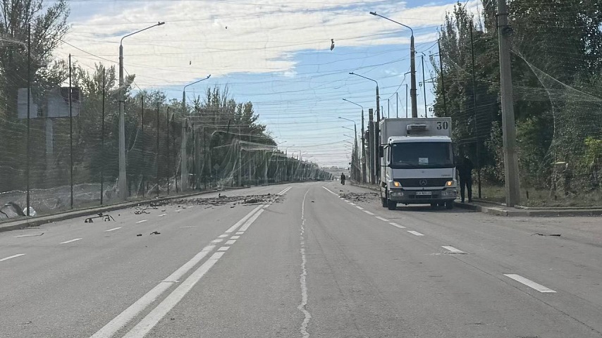 У Краматорську дрон цілеспрямовано атакував вантажівку торгової бази